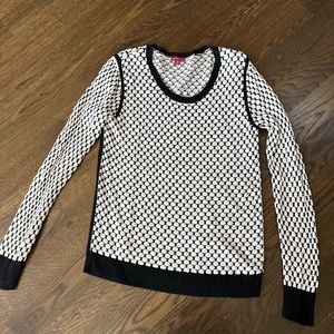 Black and white sweater